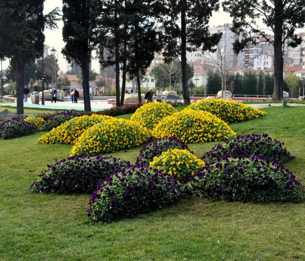 Göztepe Parkı Dekoratif Canlı Objeler (6)