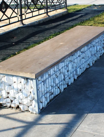 dikdörtgen gabion bank 4