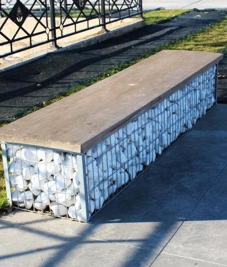 dikdörtgen gabion bank 4